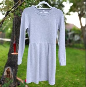 Madewell Long Sleeve Gray Sweatshirt Dress 06255